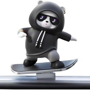 Funny Skateboard Bear Car Dashboard Decoration | Best Quality Decoration Piece For Car 