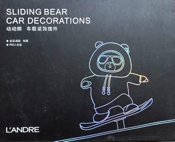 Funny Skateboard Bear Car Dashboard Decoration | Best Quality Decoration Piece For Car  - Image 3