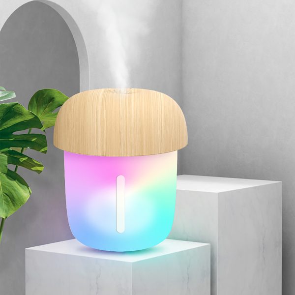 Mushroom Shape Humidifier Portable Mini Humidifier Direct usb current Aroma Diffuser Cool Mist 300ml (With box) - Image 5
