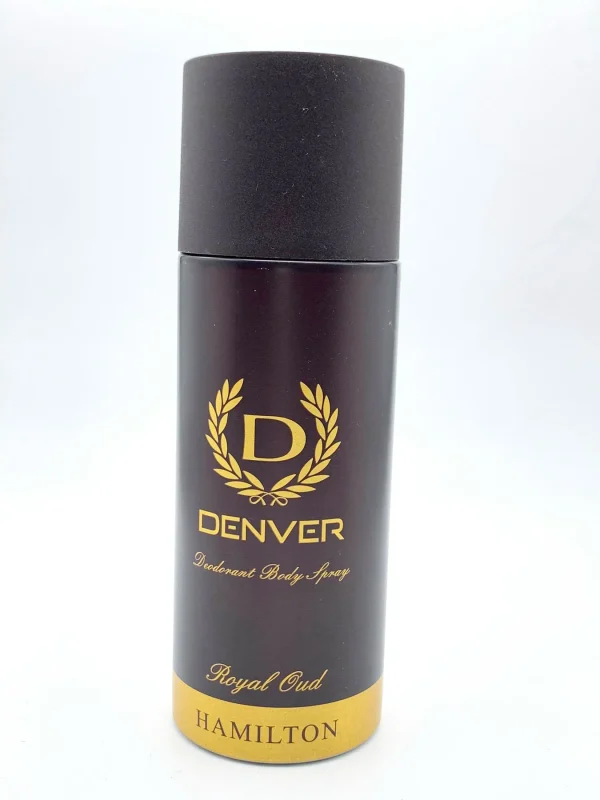 Denver ROyal Oud Hamilton body spray Full long lasting for  Men (200 ml) Made in india - Image 3
