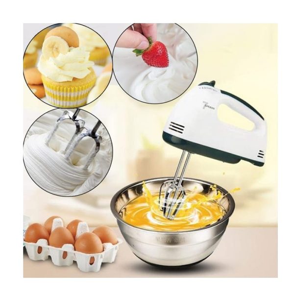 DH-133 Scarlett Multifunctional 7 Speed Mini Mixer Electric Food Blender Scarlett Handheld Mixer Egg Beater Automatic Cream Food Cake Baking Dough Mixer - Image 9