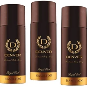 Denver ROyal Oud Hamilton body spray Full long lasting for  Men (200 ml) Made in india