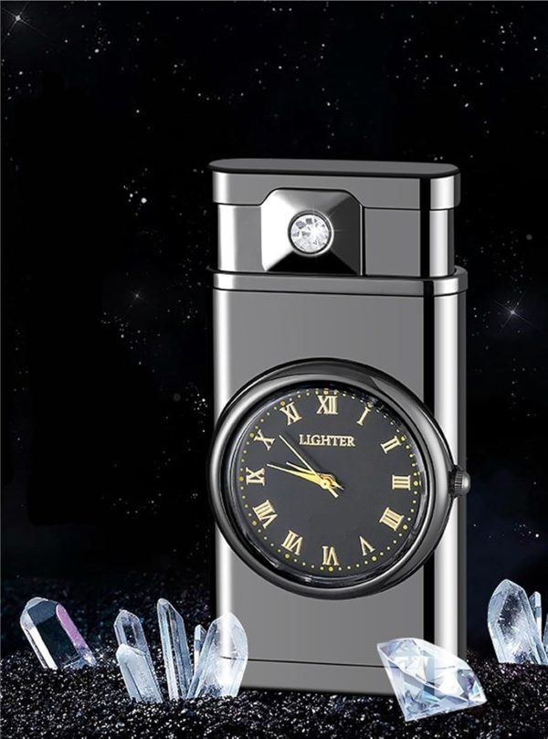 Refillable Fancy Watch Lighter | Best Quality Watch Lighter | Metal Lighter ( Random Color ) ( Without Box ) - Image 4