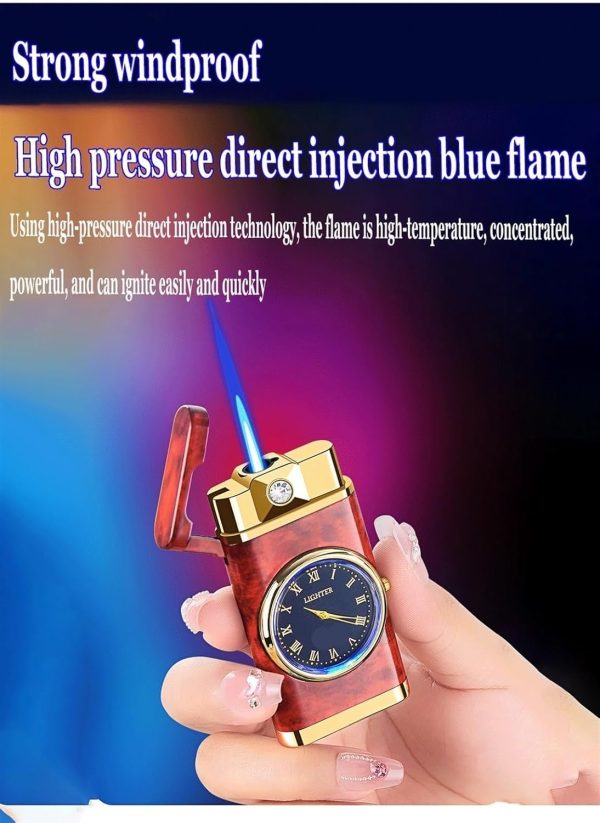 Refillable Fancy Watch Lighter | Best Quality Watch Lighter | Metal Lighter ( Random Color ) ( Without Box ) - Image 5
