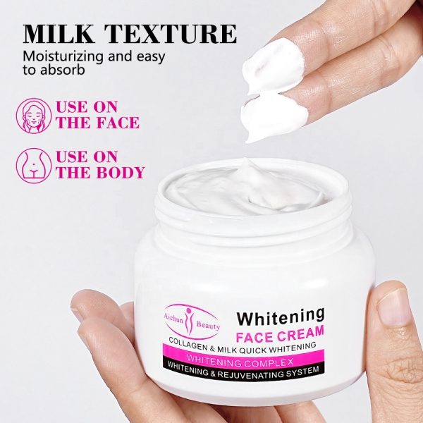 Aichun Beauty Moisturizing Natural Bright Skin Care Whitening Cream  | Best Cream For All Types Of Skin | 80ml - Image 4