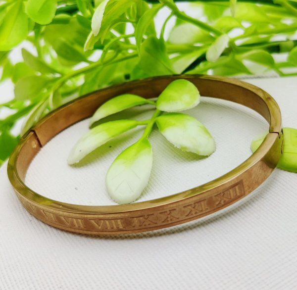 Adjustable Roman Numeral Bracelet - Adjustable and Imported Cartier Gold Bracelets | Best Quality Artificial Bracelet For Girls & Women | Bracelet For Every Occasion | Elegant Design - Image 3