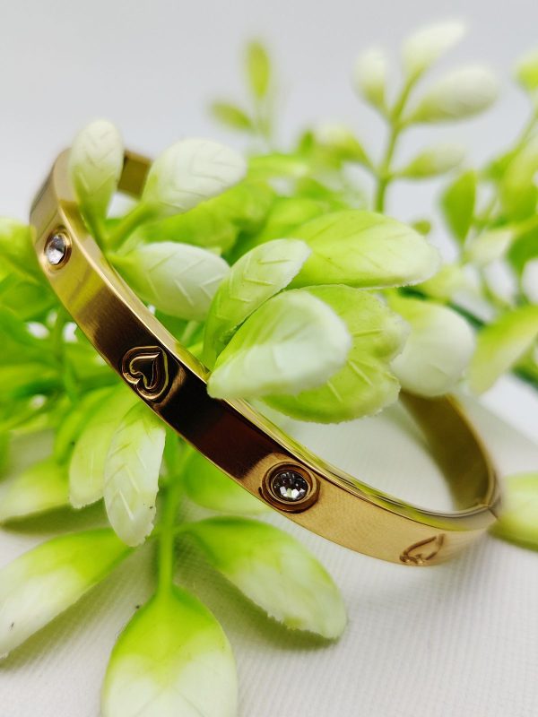 Adjustable Cartier Heart Charm Bracelet – Imported Luxury Bracelet | Best Quality Artificial Bracelet For Girls & Women | Bracelet For Every Occasion | Elegant Design ✨ - Image 2