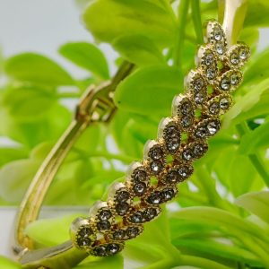 Imported Adjustable Leafy Crystal Bracelet – Elegance Redefined | Best Quality Artificial Bracelet For Girls & Women | Bracelet For Every Occasion | Elegant Design