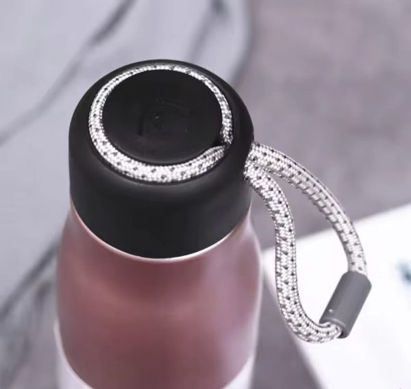 Stainless Steel Insulated Vacuum Water Bottle 550ml, Cola Shape, Leak Proof, with Strong Rope Cap | Hot & Cold Portable Thermos Water Bottle Thermo Mug Stainless Steel Vacuum Flask Mug Insulation Cup (Random Color) - Image 6