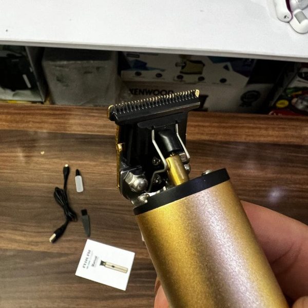 Nikai Professional Hair Trimmer NK-2598 Hair Trimmer Machine For Men | Men Hair Trimmer | Metal Body | Golden Color ( Original ) - Image 4