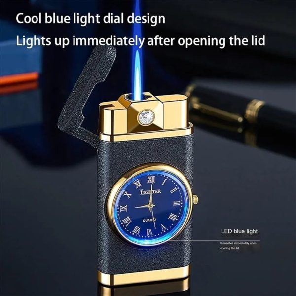 Refillable Fancy Watch Lighter | Best Quality Watch Lighter | Metal Lighter ( Random Color ) ( Without Box ) - Image 6