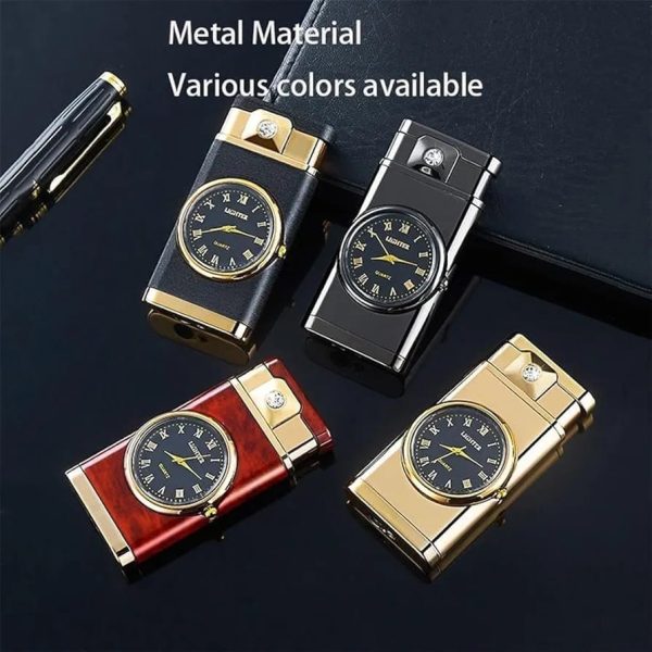 Refillable Fancy Watch Lighter | Best Quality Watch Lighter | Metal Lighter ( Random Color ) ( Without Box ) - Image 9