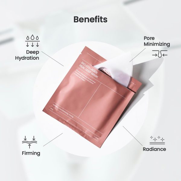 1 Pc Bio-Collagen Real Deep Mask, Hydrating Over Night, Facial Sheet Mask, Pore Minimising, Firming, Collagen Mask, Hydrating Overnight Skin Care Mask - Image 2