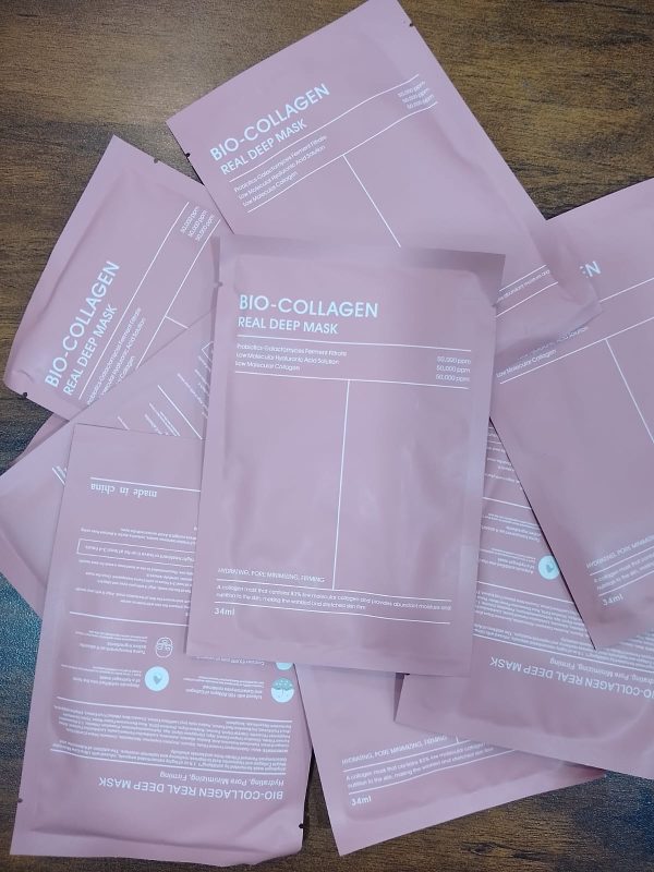 1 Pc Bio-Collagen Real Deep Mask, Hydrating Over Night, Facial Sheet Mask, Pore Minimising, Firming, Collagen Mask, Hydrating Overnight Skin Care Mask - Image 7