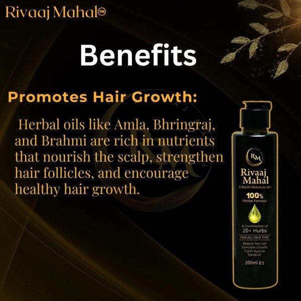 Restore and Nourish Hair Oil - 200ml for Anti-Hair Loss, Anti-Dandruff & Damaged Hair - 1 Pcs - Image 4