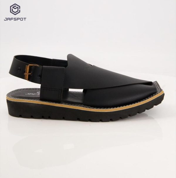 Jaf Spot- Signature Peshawari Chappa-JF31, Black - Image 3