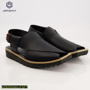 Jaf Spot- Signature Peshawari Chappa-JF31, Black