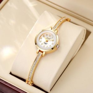  Watch Women's Small Light Luxury Women's Elegant Small and Exquisite Bracelet High-end Elegant Women's Quartz Watch