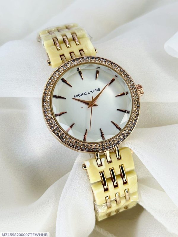Stylish Women's Quartz Chain Watch - 1 Pc, Water Resistant Timepiece - Image 2