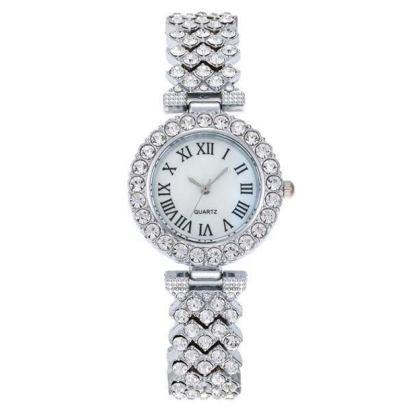 Foreign Trade Explosions Fashion Roman Pattern Diamond Women's Watch Women's Watch Quartz Watch Bracelet Women's Watch Manufacturers Spot - Image 2