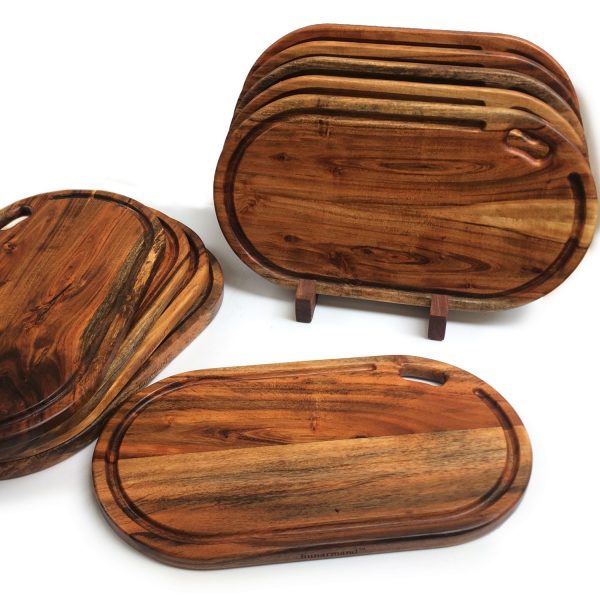 Premium Oblong Acacia Wood Chopping Board – 17 x 9 x 2 Inches - Image 7