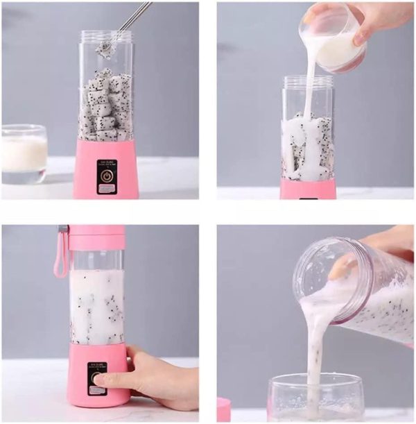 Mini Portable Juicer Blender USB Rechargeable, 380 Ml - Image 6