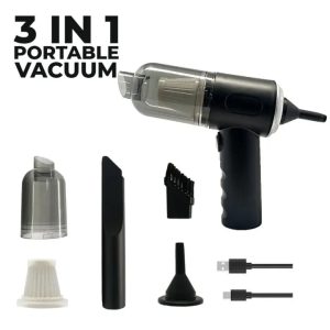 3 In 1 Portable Vacuum Cleaner Wireless Hand-held Cleaning For Car Home (as 228)