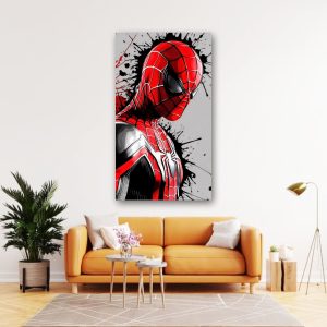 Metal Wall art, Spiderman design metal printed wall decor