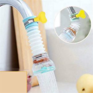 Kitchen Shower Splash Fan Faucet With Clip Water-saving Filter tap nozzle extended Each - With Box ( Random Color )