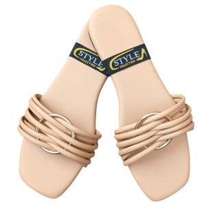 Stylish Women's Semi-Formal PU-Fabric Flats