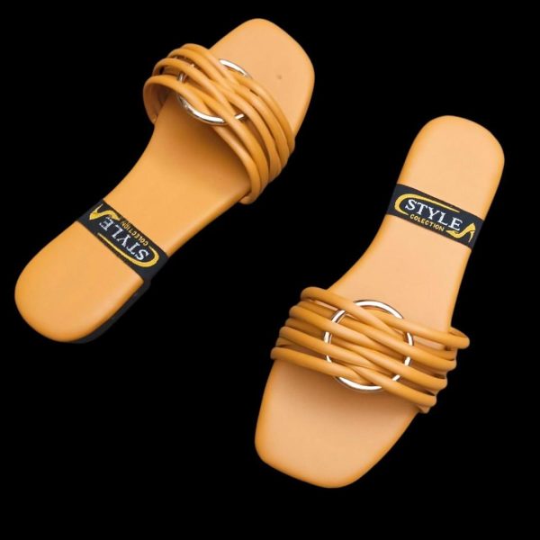 Stylish Women's Semi-Formal PU-Fabric Flats - Image 4