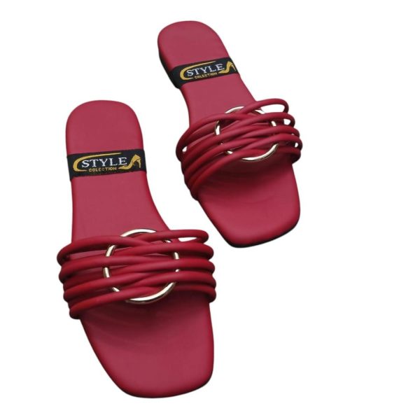 Stylish Women's Semi-Formal PU-Fabric Flats - Image 3