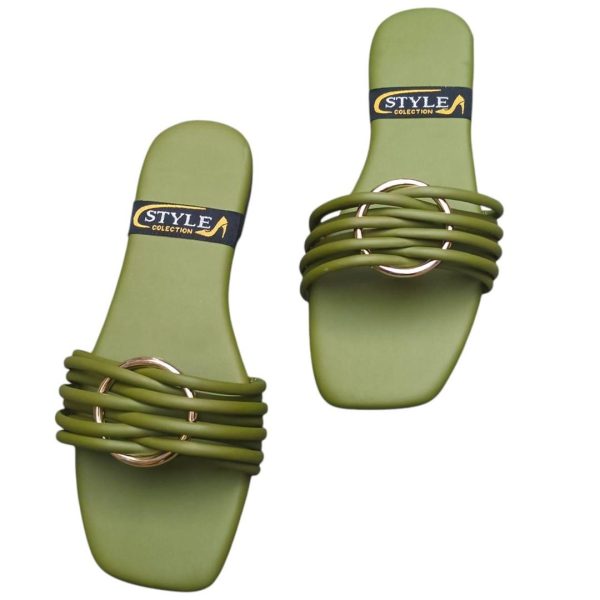Stylish Women's Semi-Formal PU-Fabric Flats - Image 4