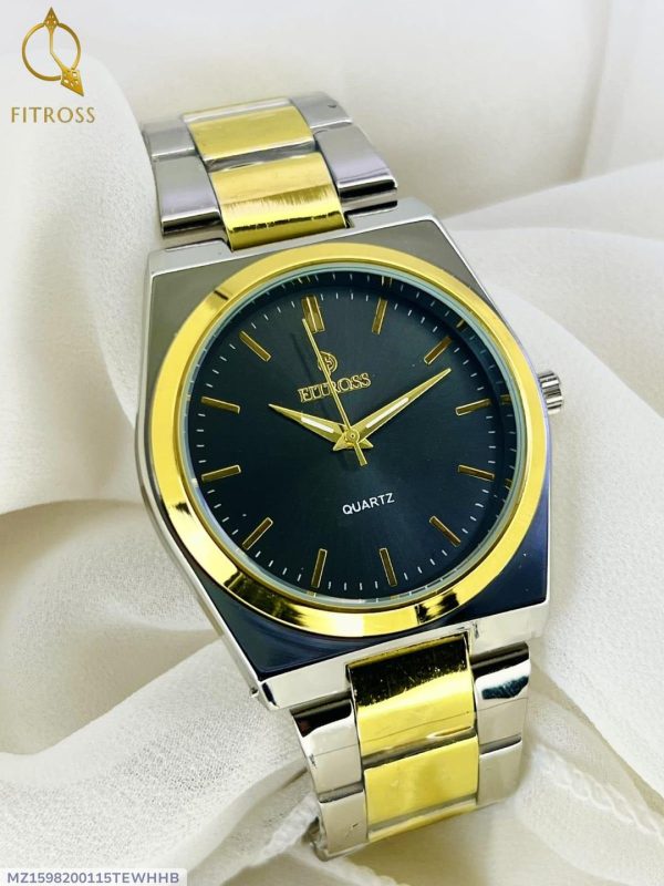 Men's Water Resistant Quartz Chain Strap Watch - 1 Pc