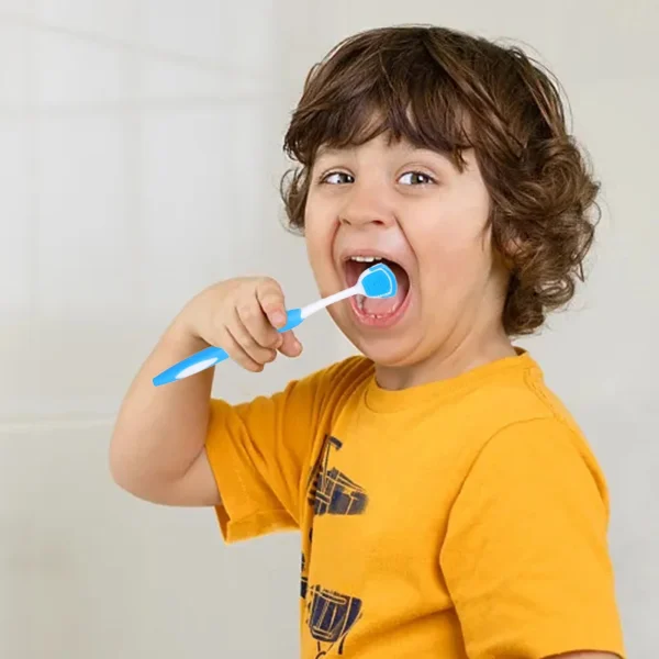 Tongue Cleaner Brush with Soft Silicone Bristles – Oral Hygiene Tool for Fresh Breath & Bacteria Removal -  Tongue Cleaner - Tongue Scraper - Bad Breath Remover - Random Color - Image 7