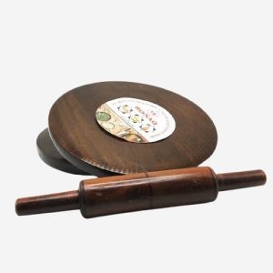 Premium Wooden Chakla Brown – Handcrafted Rolling Board
