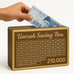 Wooden saving box - Umrah saving box / Wooden Box For Saving Money