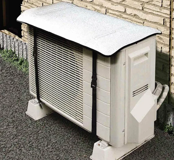 Ac Outdoor Unit Protector Heat Insulation Sunlight Shade Protector from Dust With Adjustable Buckle Rain Cover Air Conditioner Cover (35 inches) - Image 2
