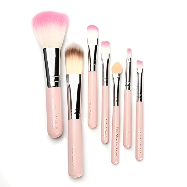 07 PCs Kitty Style Brushes  Makeup Brush Set | Complete Brush Kit for Professional and Beginner (Pink Color) - Image 7