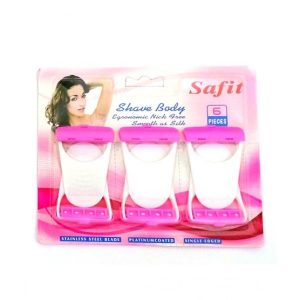 Pack of 6 - Safit Shave Body Razor, Safit Women Razor, Women soft Razor, Disposable Razor For Ladies, Hair Removal Kit Set