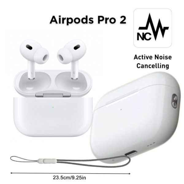 Airpods Pro 2 Noise Reduction Wireless Earbuds - Airpods Pro 2 with ANC | Airpods For Android & IOS - White - Image 4