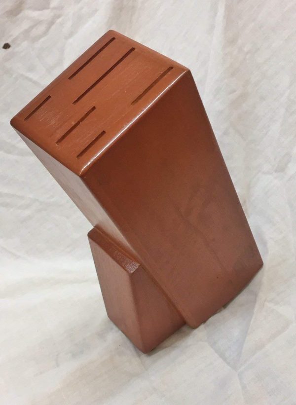 Knife Stand Wood Organize And Display Your Knives With Style | Wooden Knife Holder Block Stand Organizer for Kitchen Knife Storage Rack Durable Wood Design - Image 9