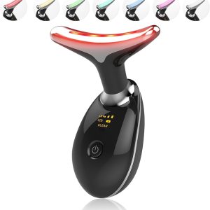 Massager for Face Lifting Facial Massagers EMS Neck Eye Massage Instrument Vibrator Microcurrents Red Light Therapy Anti Wrinkle - Random Color
