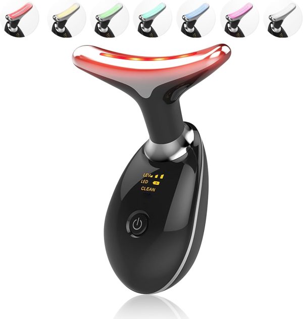 Massager for Face Lifting Facial Massagers EMS Neck Eye Massage Instrument Vibrator Microcurrents Red Light Therapy Anti Wrinkle - Random Color