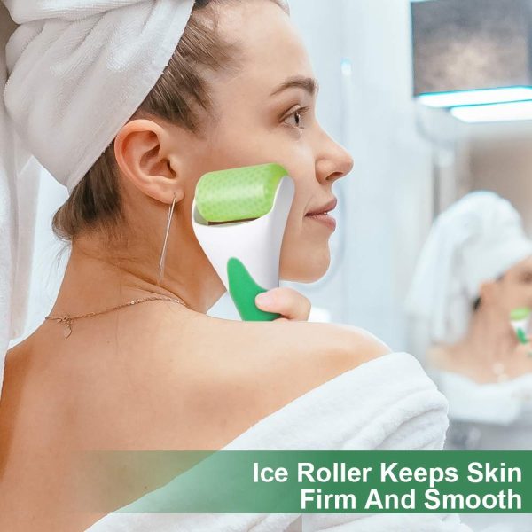 MARZAHAR Ice Roller for Face & Eye Puffiness Relief, Cold Gel Ice Face Roller Massager - Ice Roller Cool Roller For Face Eye Body Facial Shaping Anti Wrinkle Ice Roller Massager Smooth Skin ( Random Color ) - Image 5