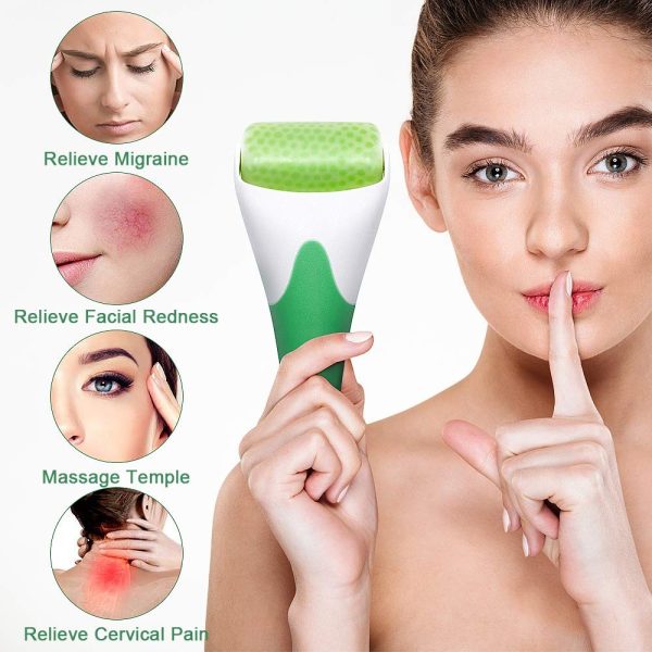 MARZAHAR Ice Roller for Face & Eye Puffiness Relief, Cold Gel Ice Face Roller Massager - Ice Roller Cool Roller For Face Eye Body Facial Shaping Anti Wrinkle Ice Roller Massager Smooth Skin ( Random Color ) - Image 6