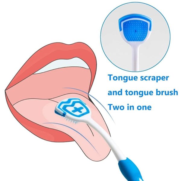 Tongue Cleaner Brush with Soft Silicone Bristles – Oral Hygiene Tool for Fresh Breath & Bacteria Removal -  Tongue Cleaner - Tongue Scraper - Bad Breath Remover - Random Color - Image 11