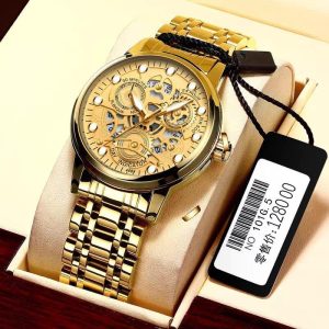 Men's Water Resistant Quartz Chronograph Watch - 1 Pc