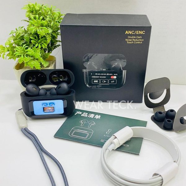 Black Airpods with Long-Lasting Battery & Active Noise Cancellation - 1 Pcs - Image 5