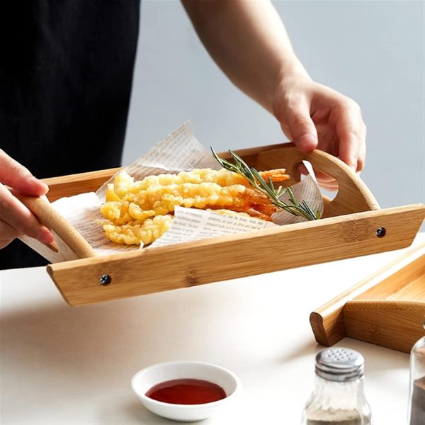 03 Pcs Set Wood Serving Tray For Kitchen | Best Quality Wooden Tray Set For Home | Wooden-Serving Trays - Image 9